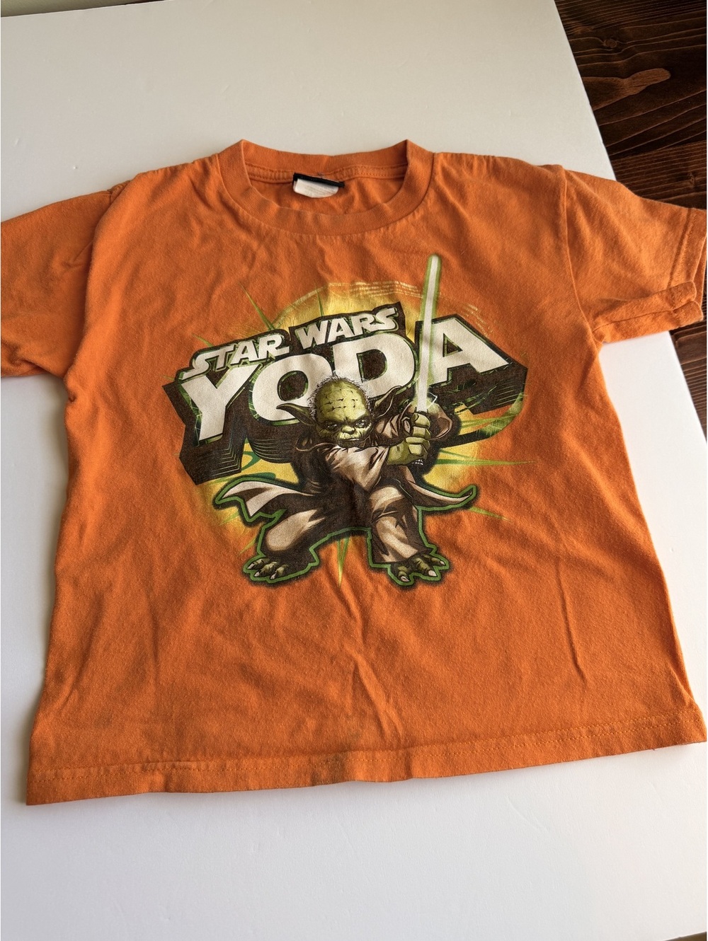 Y2K Star Wars Yoda Tshirt kids M (best fit S)
